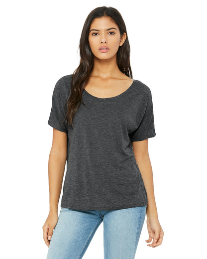 Women's Slouchy T-Shirt - Heather Dark Gray