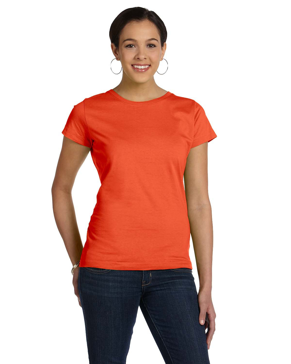 Women's Fine Jersey T-Shirt - Orange