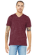 Bella + Canvas 3655C - Unisex Jersey Short-Sleeve V-Neck T-Shirt - Maroon Marble