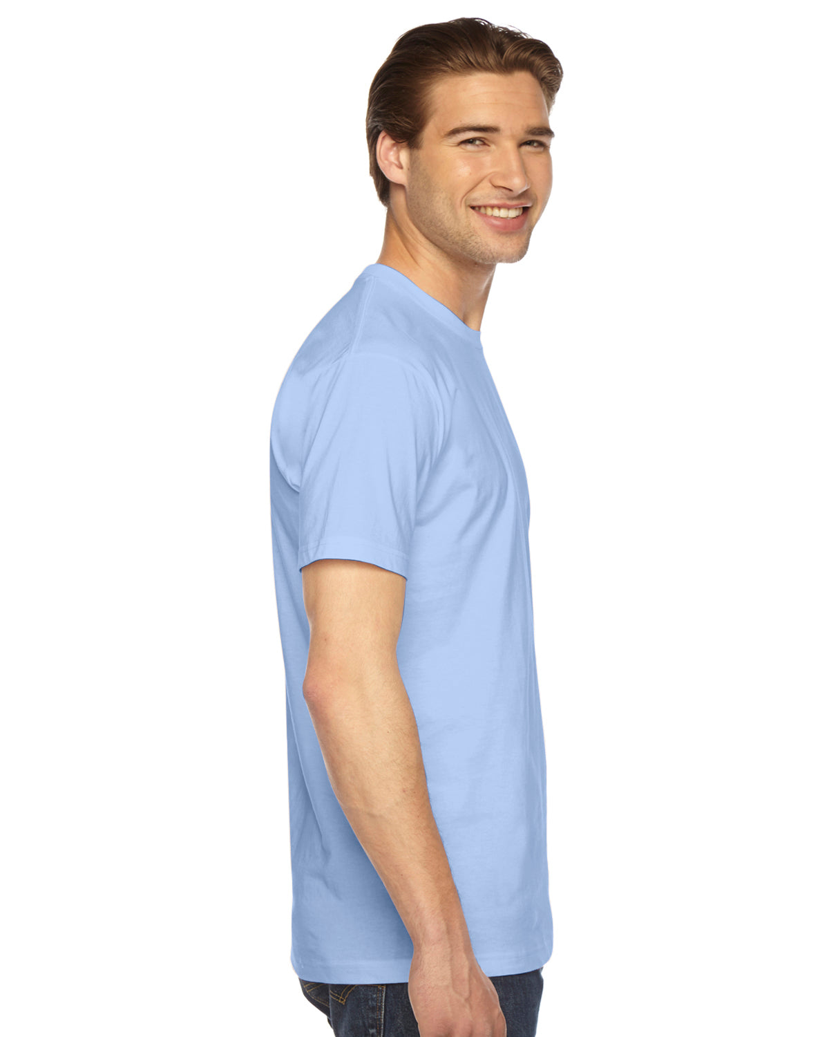 Unisex Fine Jersey Short-Sleeve T-Shirt - Baby Blue