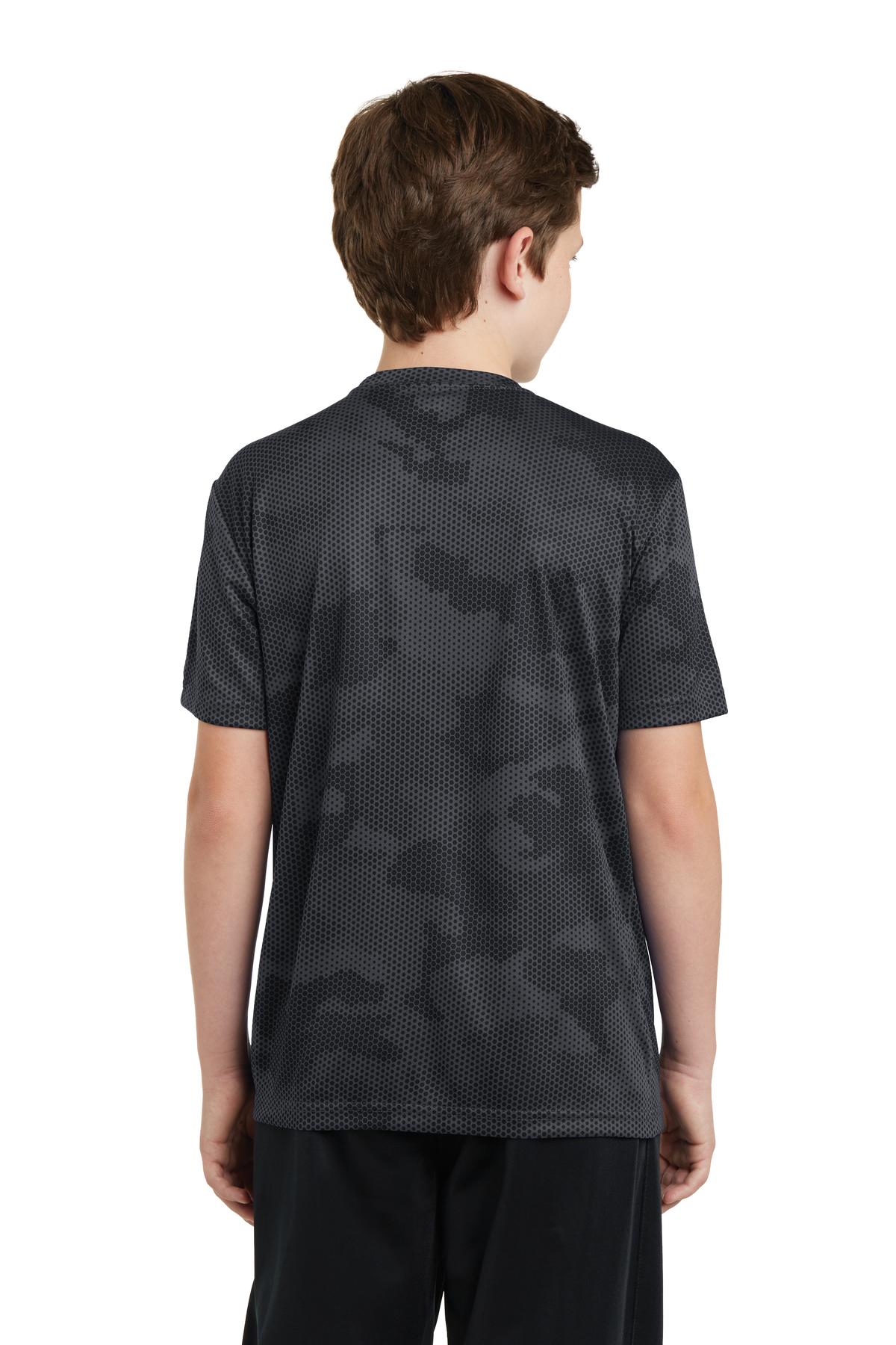 Youth CamoHex Tee - Iron Gray