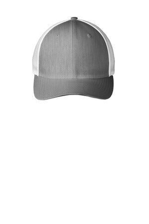 Flexfit Mesh Back Cap - Heather Gray / White