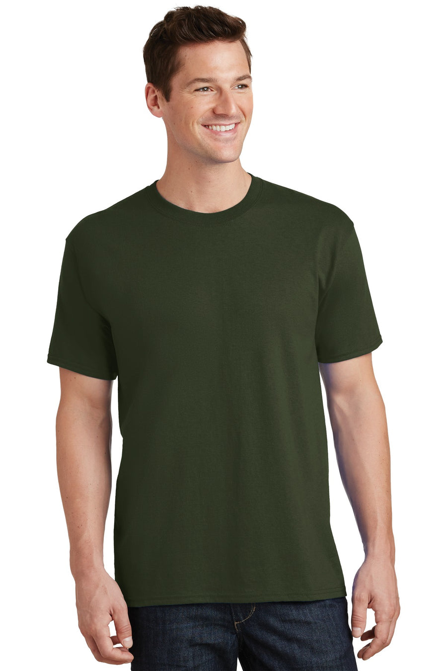 Unisex Core Cotton Tee - Olive