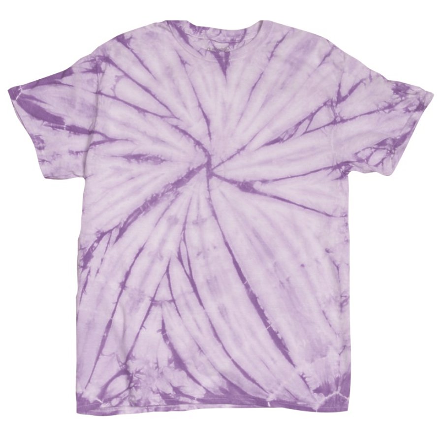 Youth Cyclone Vat-Dyed Pinwheel Short Sleeve T-Shirt - Lavender