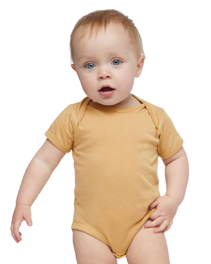 Infant Fine Jersey Bodysuit - Latte