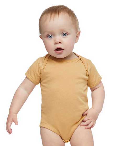 Infant Fine Jersey Bodysuit - Latte