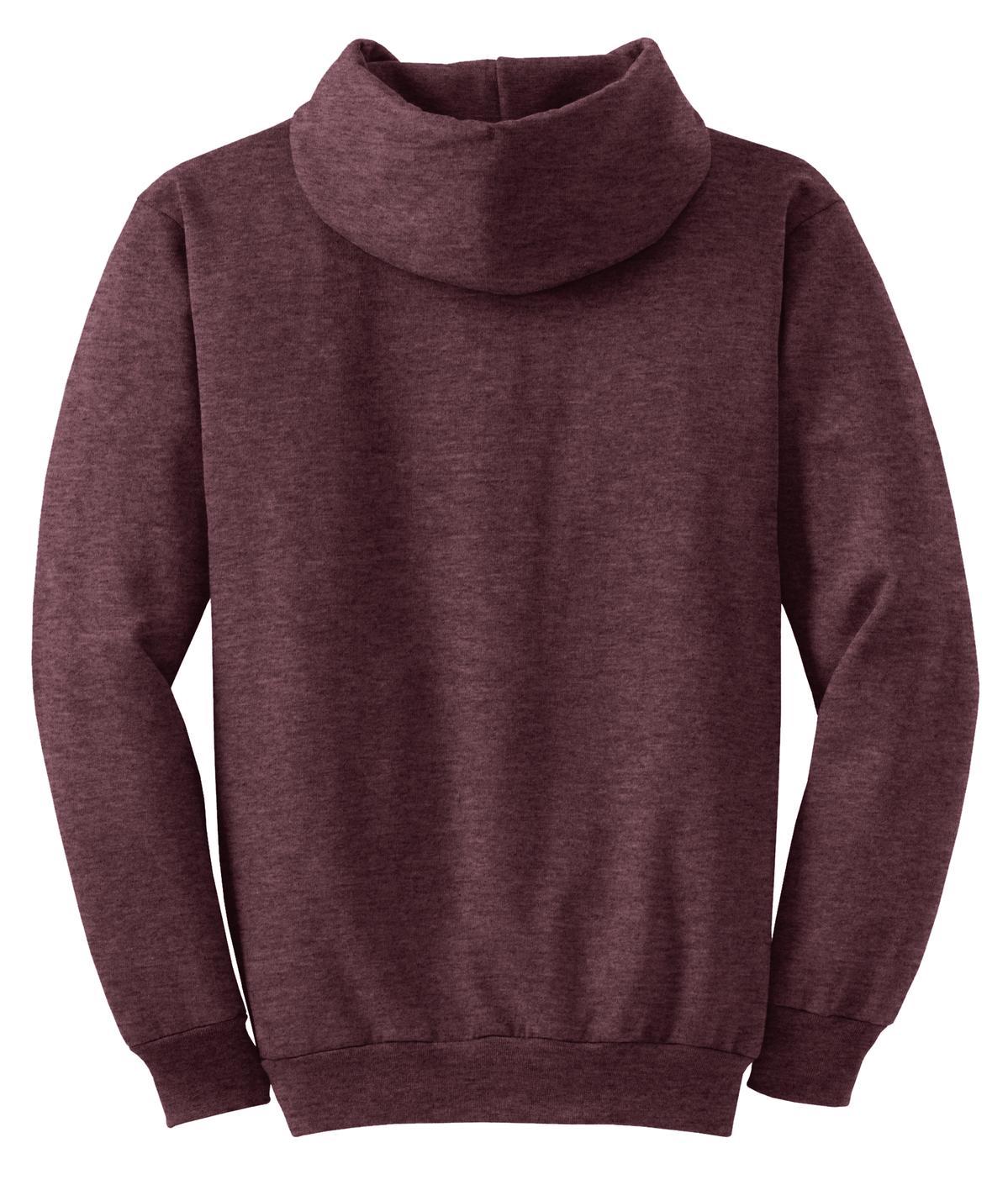 Unisex Core Fleece Pullover Hoodie - Heather Athletic Maroon
