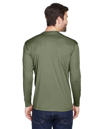 Unisex Cool & Dry Sport Long-Sleeve Performance Interlock T-Shirt - Military Green