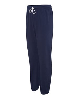 Unisex Sponge Fleece Long Scrunch Pant - Navy