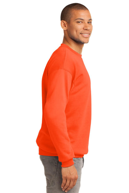 Unisex Tall Essential Fleece Crewneck Sweatshirt - Safety Orange
