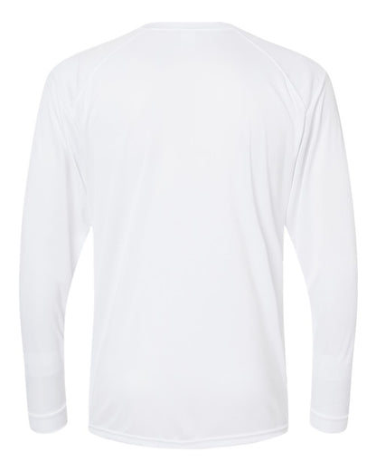 Unisex Long Sleeve Performance Tee - White