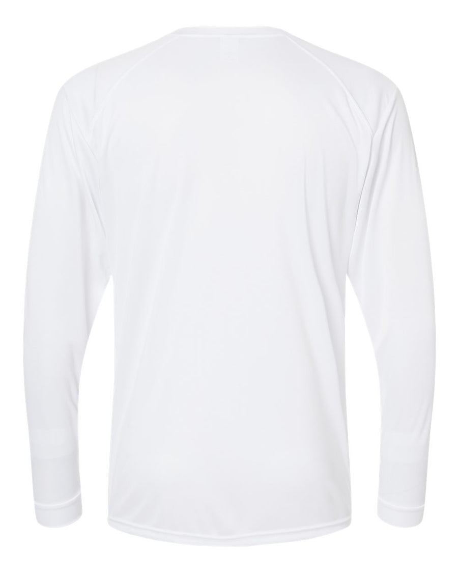 Unisex Long Sleeve Performance Tee - White