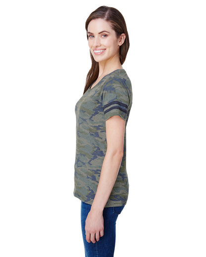 Women's Football T-Shirt - Vintage Camo / Bn Smoke