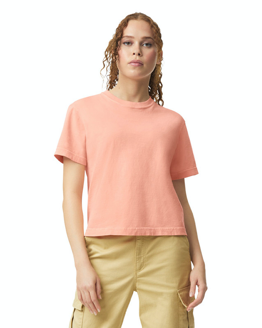Heavyweight Women's Boxy Tee - Peachy