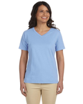 Women's Premium Jersey V-Neck T-Shirt - Light Blue