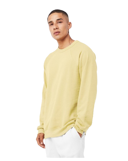 Unisex Sponge Fleece Raglan Sweatshirt - French Vanilla