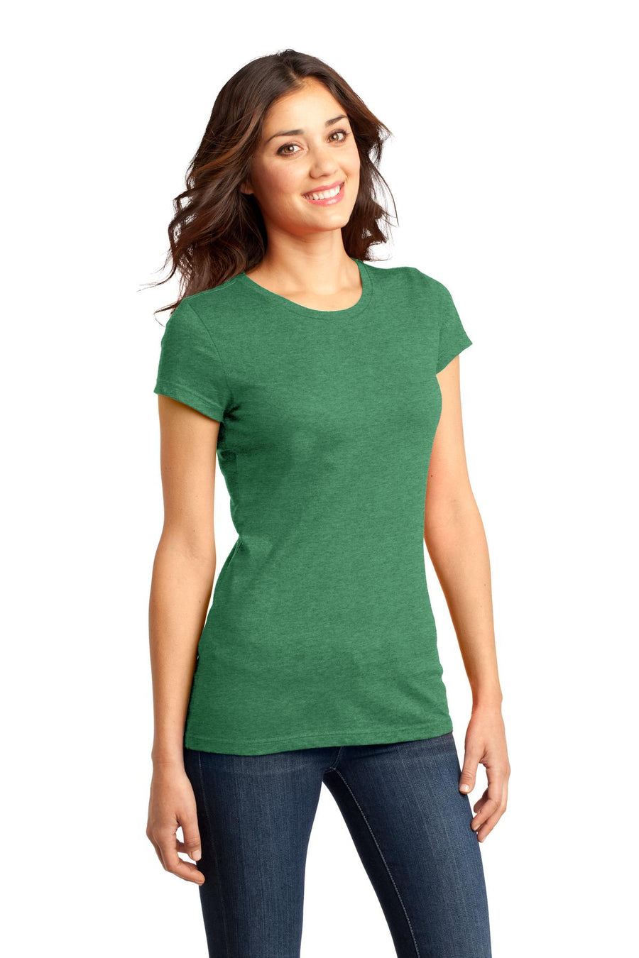 Women's Fitted Very Important Tee - Heather Kelly Green