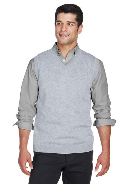 Unisex V-Neck Vest - Gray Heather