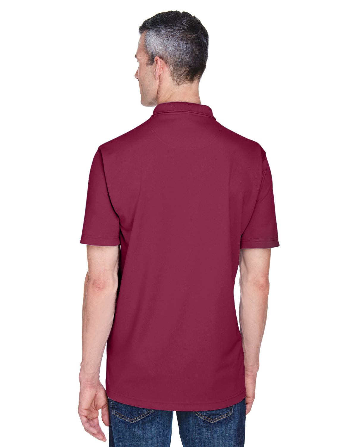 Men's Cool & Dry Stain-Release Performance Polo - Maroon