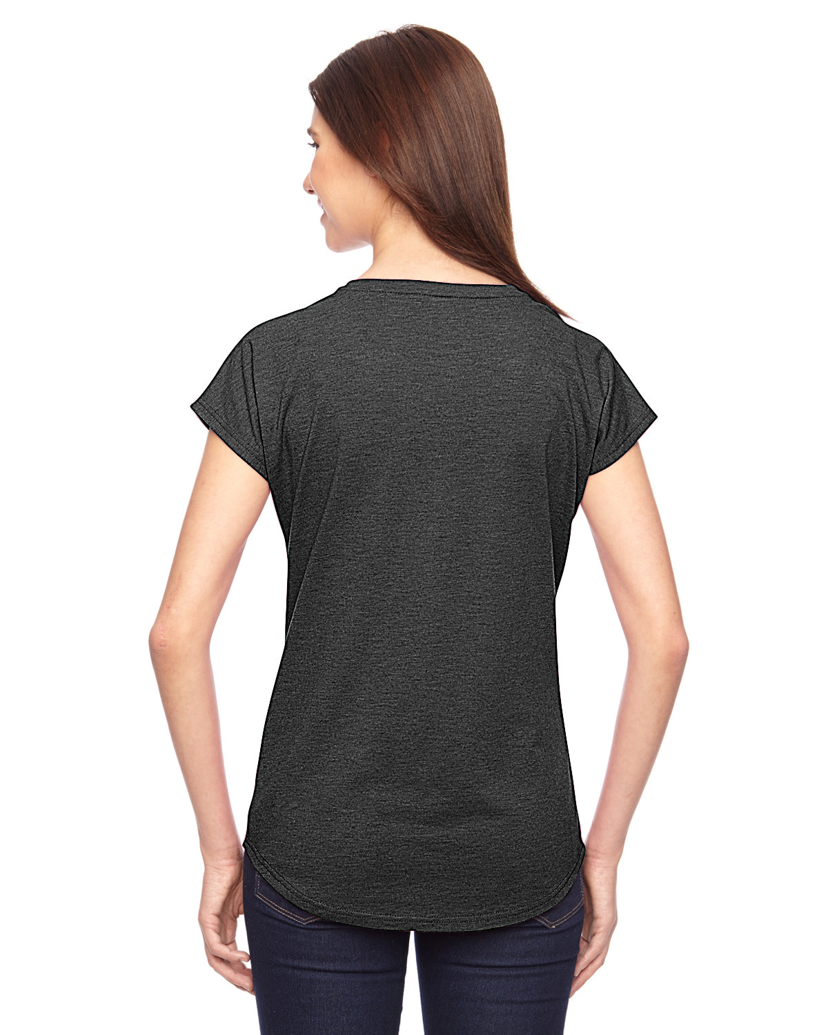 Women's Triblend V-Neck T-Shirt - Heather Dark Gray