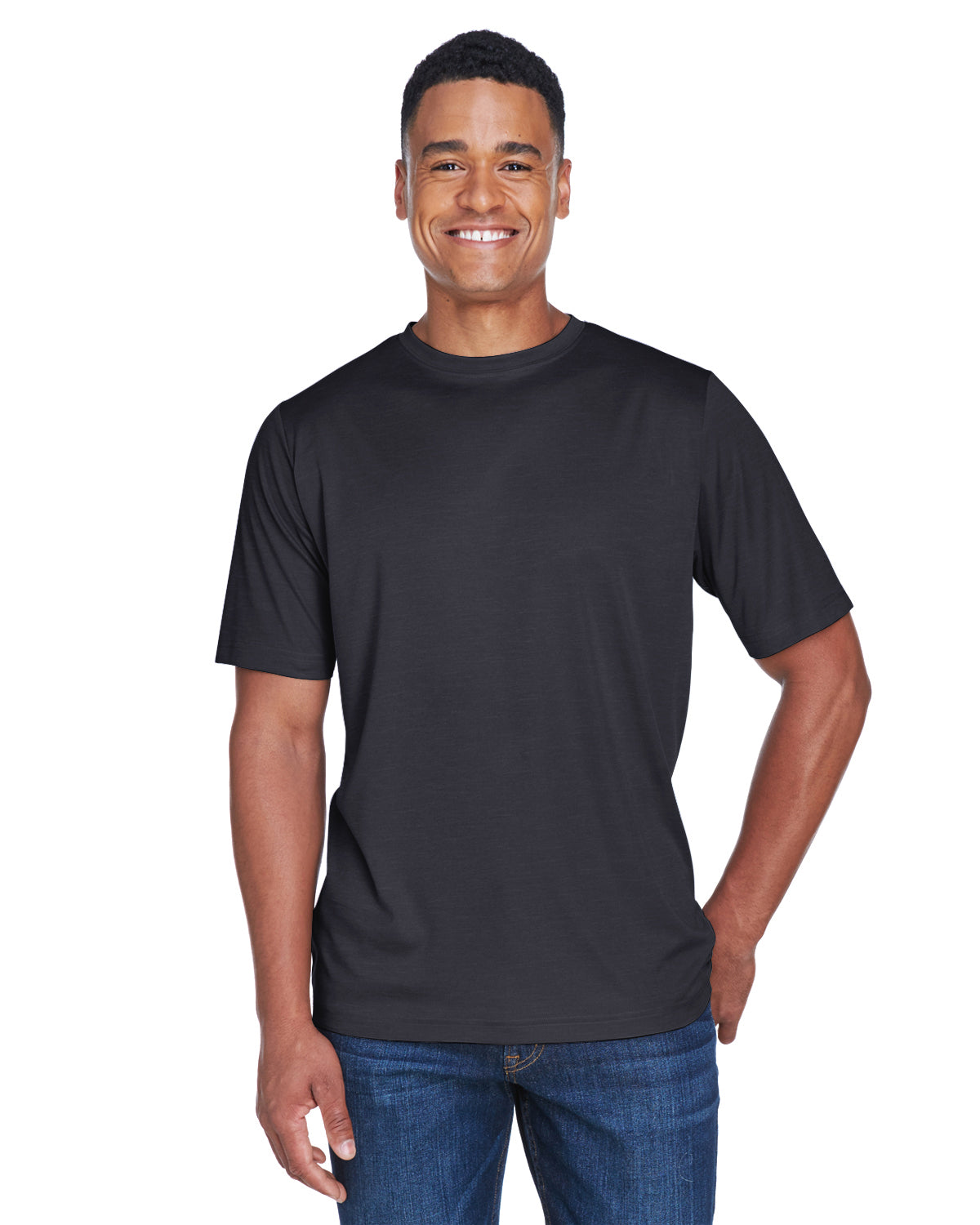 Men's Sonic Heather Performance T-Shirt - Black Heather