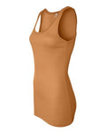 Women's Sheer Mini Rib Tank - Orange Sorbet