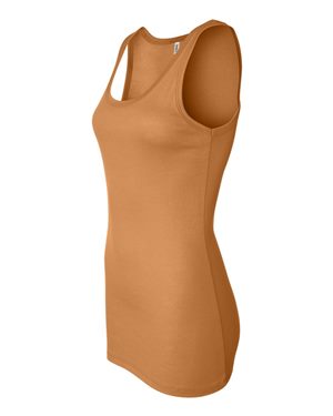 Women's Sheer Mini Rib Tank - Orange Sorbet