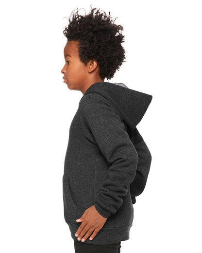 Youth Sponge Fleece Pullover Hoodie - Heather Dark Gray
