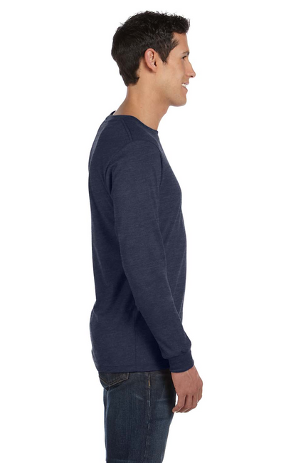 Unisex Jersey Long-Sleeve T-Shirt - Heather Navy