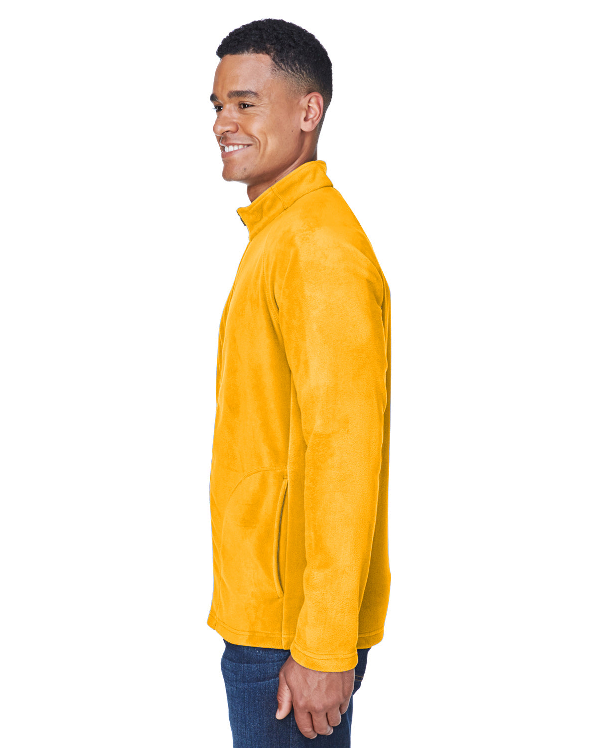 Men's Campus Microfleece Jacket - Sport Athletic Gold