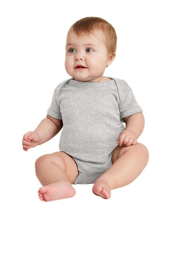 Infant Baby Rib Bodysuit - Heather