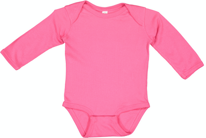 Infant Long-Sleeve Bodysuit - Hot Pink