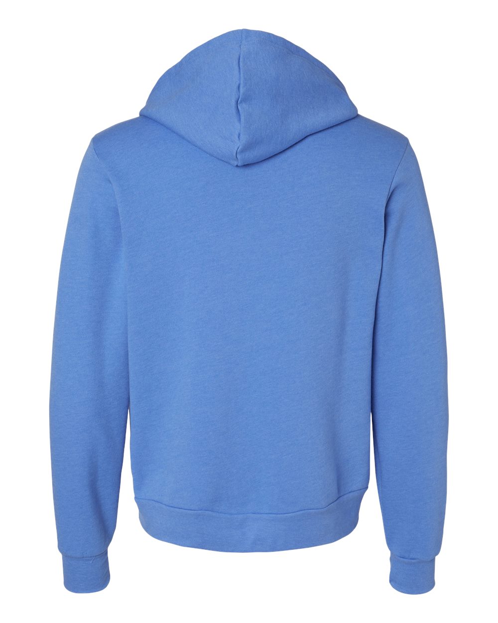 Unisex Poly-Cotton Sponge Fleece Full-Zip Hoodie - Heather Columbia Blue