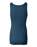 Women's Sheer Mini Rib Tank - Deep Teal