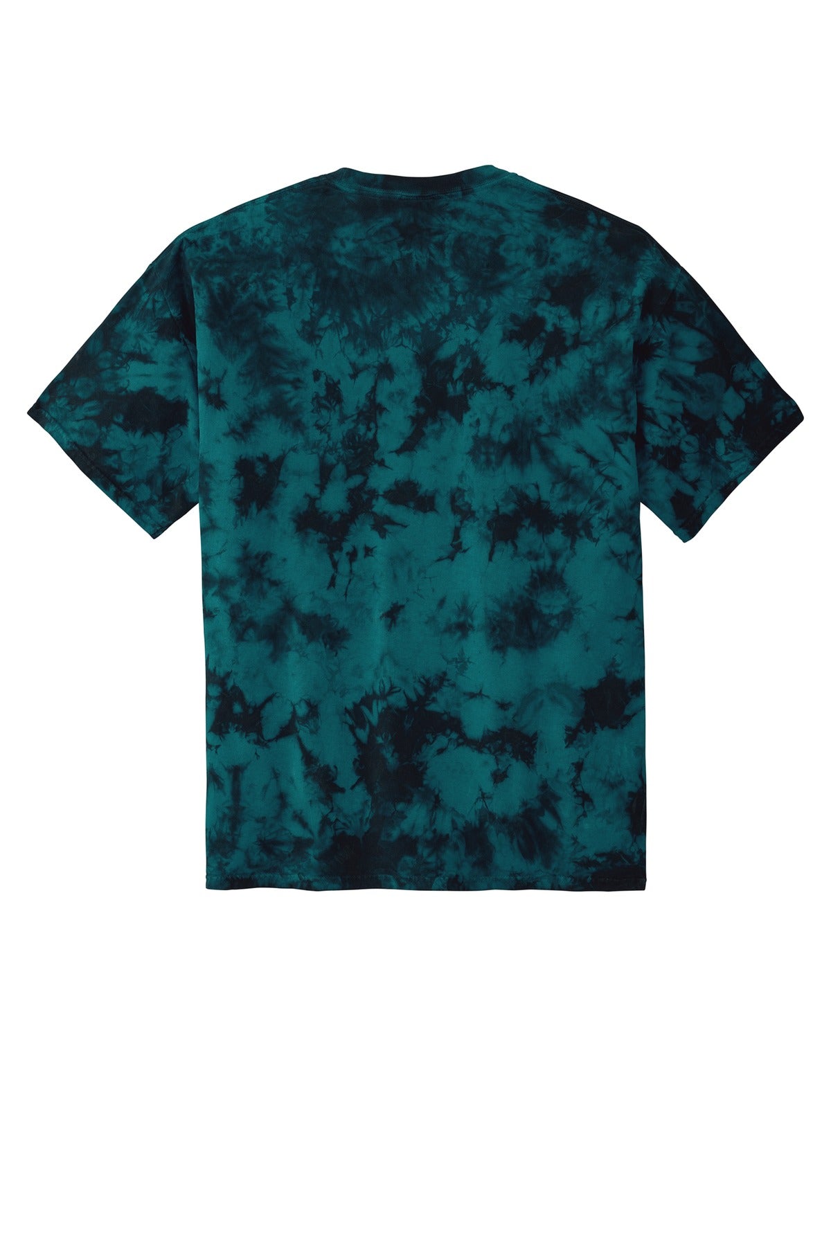 Unisex Crystal Tie-Dye Tee - Black / Teal