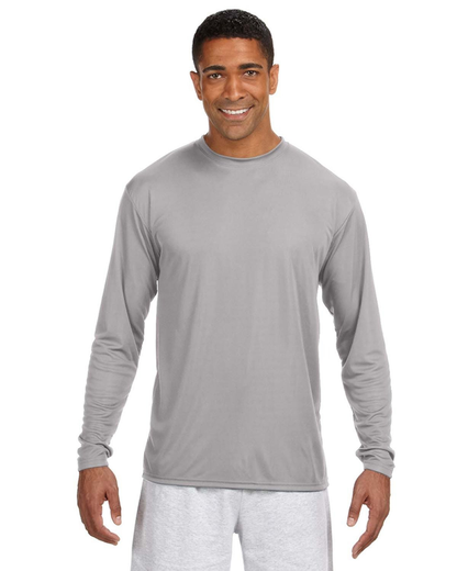 Men's Cooling Performance Long Sleeve T-Shirt - Silver