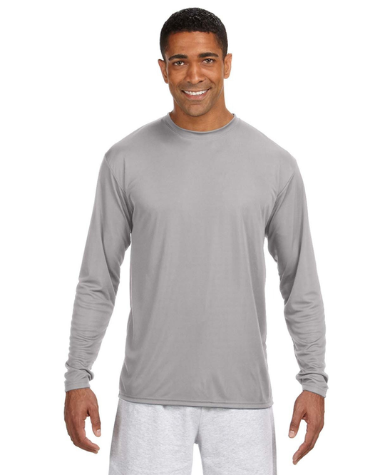 Men's Cooling Performance Long Sleeve T-Shirt - Silver