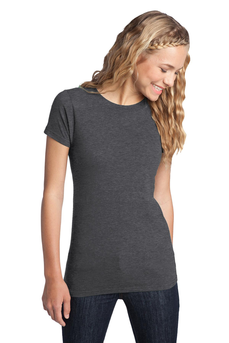 Women's Fitted The Concert Tee - Heather Charcoal