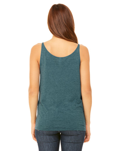 Women's Slouchy Tank - Heather Deep Teal