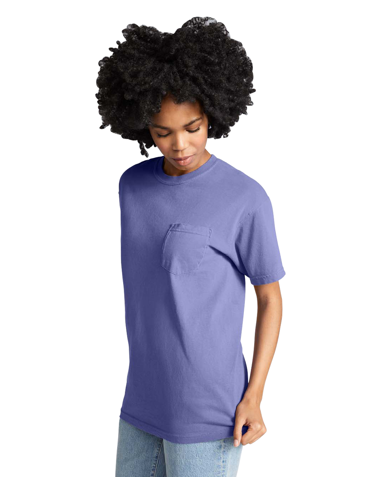Unisex Heavyweight RS Pocket T-Shirt - Violet