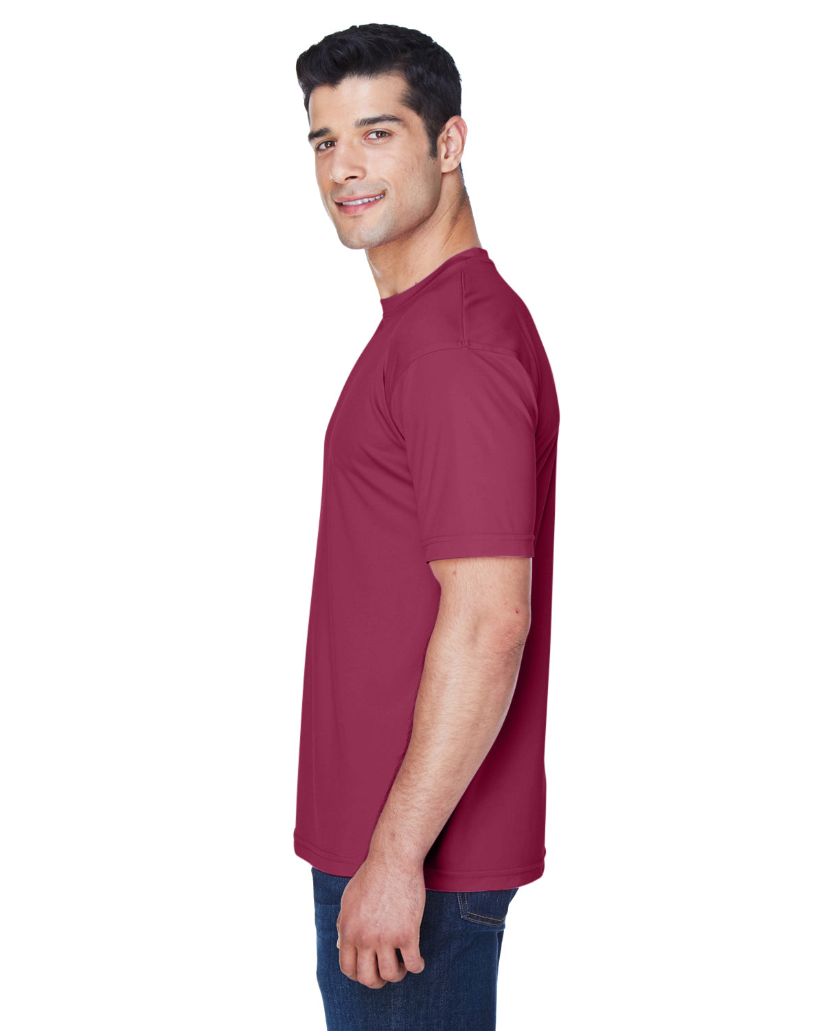 Men's Cool & Dry Sport Performance Interlock T-Shirt - Maroon