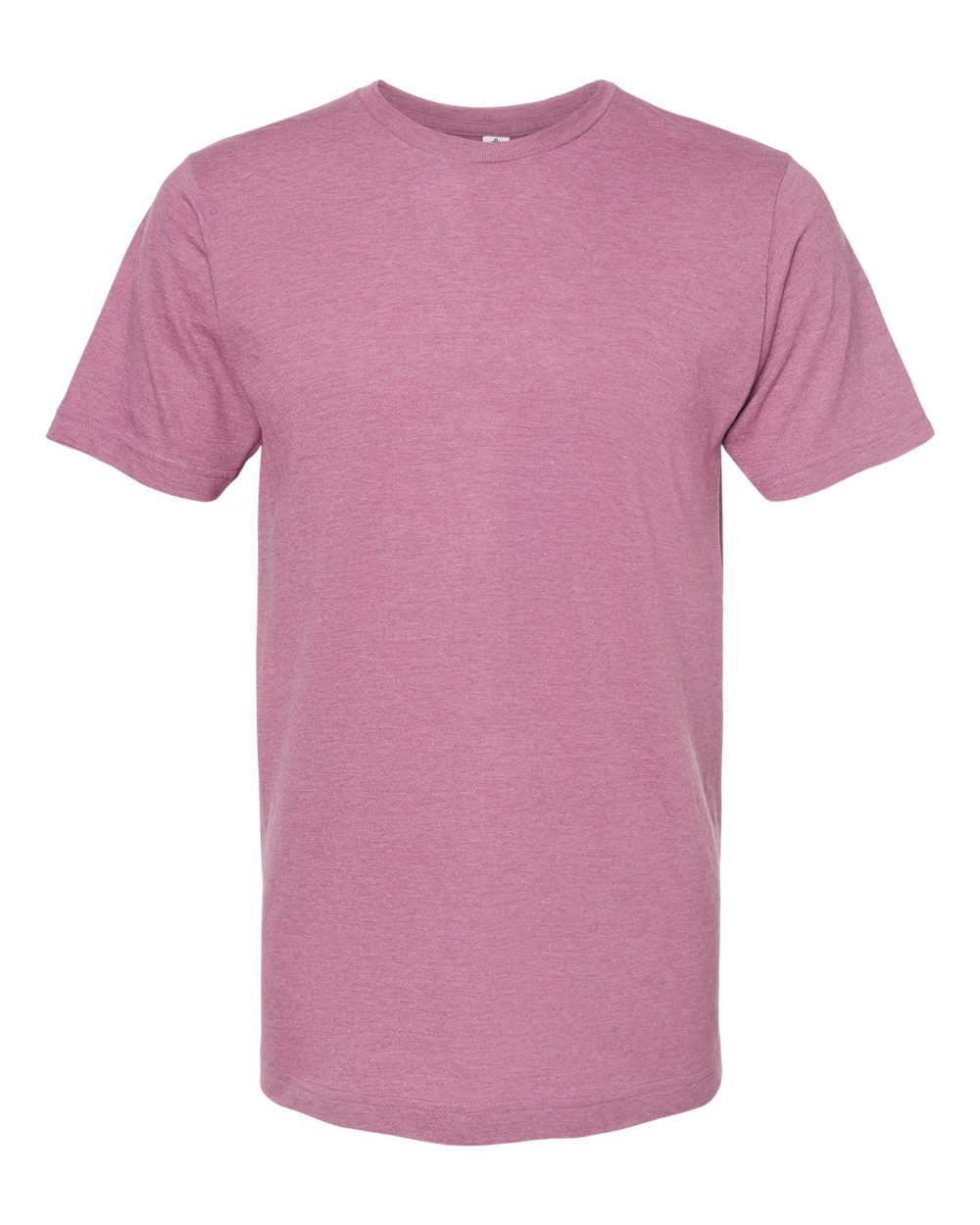 Unisex Fine Jersey Tee - Heather Cassis