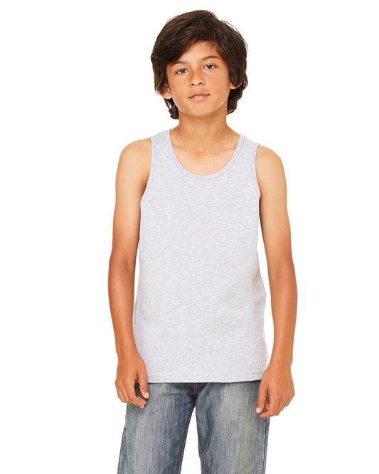 Youth Heather CVC Tank - Heather Athletic