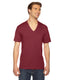 American Apparel 2456W - Unisex Fine Jersey Short-Sleeve V-Neck T-Shirt - Cranberry