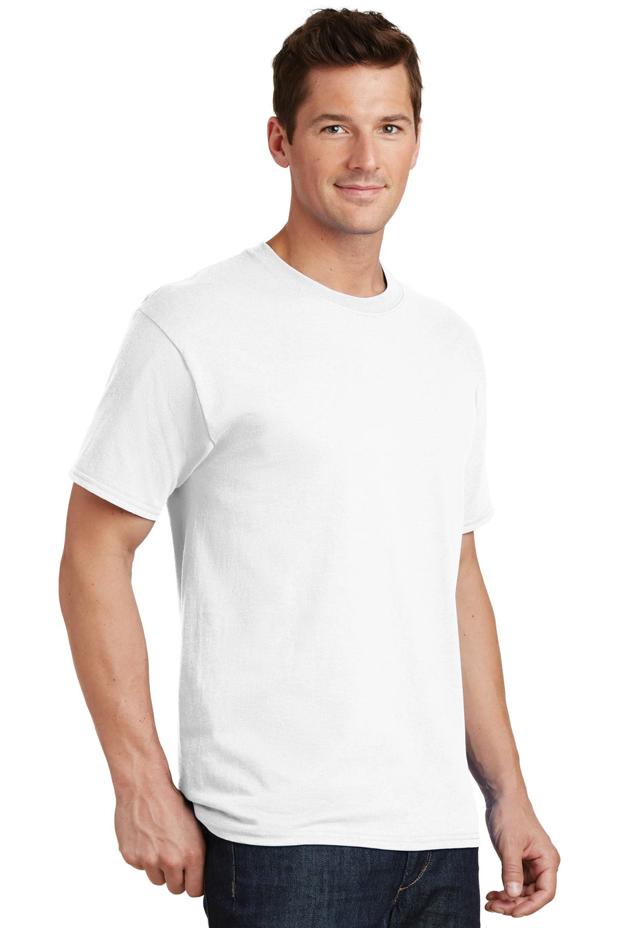 Unisex Tall Core Cotton Tee - White