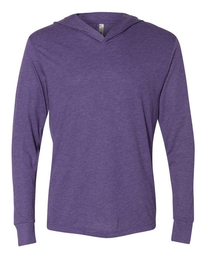 Unisex Triblend Long-Sleeve Hoodie - Purple Rush