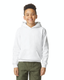 Gildan SF500B - Youth Softstyle Midweight Fleece Hoodie - White