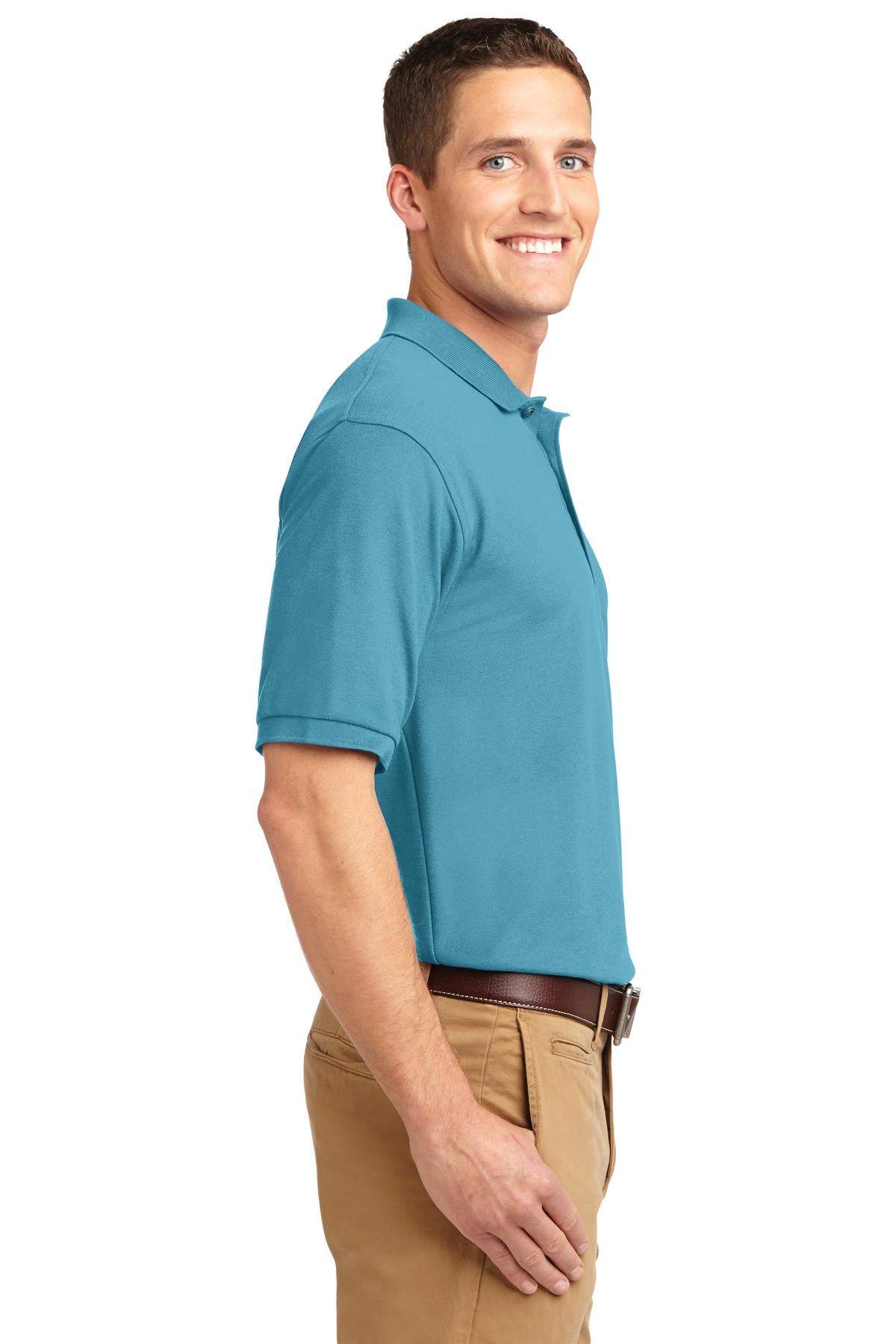 Unisex Silk Touch Polo - Maui Blue