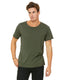 Bella + Canvas B3014 - Men's Jersey Raw Neck T-Shirt - Military Green