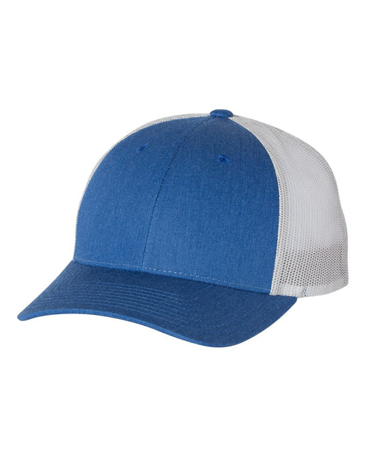 Low Pro Trucker Cap - Heather Royal / Silver
